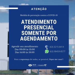 Leia mais sobre o artigo Novo Horário e Forma de Atendimento CRA-TO