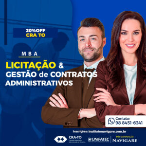 Leia mais sobre o artigo Instituto Navigare é novo parceiro do CRA-TO: PÓS – Licitação e Gestão de Contratos Administrativos