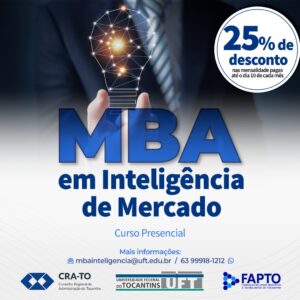 Leia mais sobre o artigo Aproveite o desconto de 25% – Convênio com a Fapto – desconto no MBA Executivo em Inteligência de Mercado