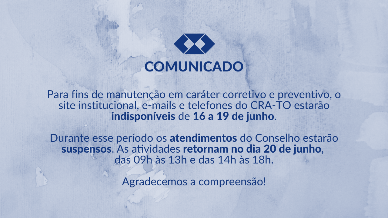 Leia mais sobre o artigo Comunicado: Não Haverá Expediente nos dias 16 e 17 de junho