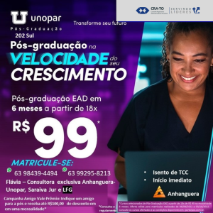 Leia mais sobre o artigo Aproveite o desconto de 35% – Convênio com a Unopar – desconto na Pós-Graduação EAD