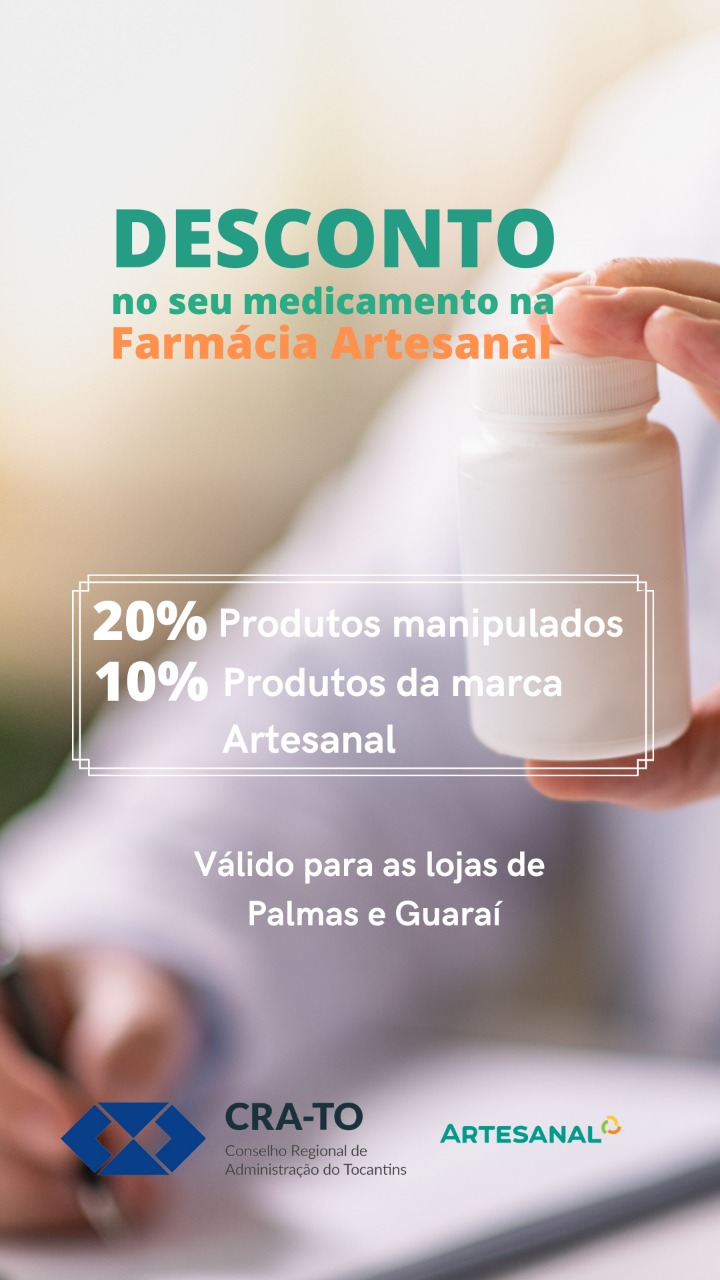 No momento, você está visualizando Aproveite o Desconto na Farmácia Artesanal – Palmas e Guaraí