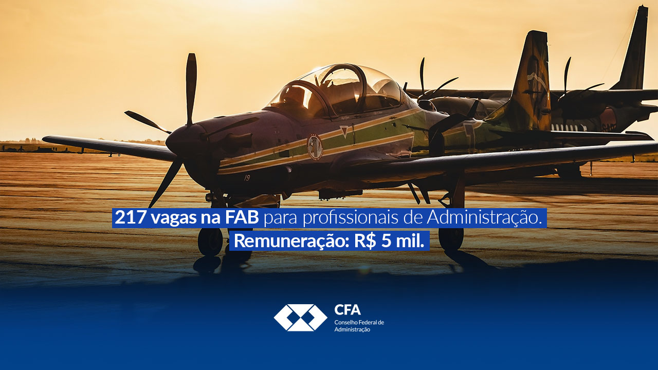 Leia mais sobre o artigo Aeronáutica seleciona 217 voluntários em Administração para Quadro de temporários