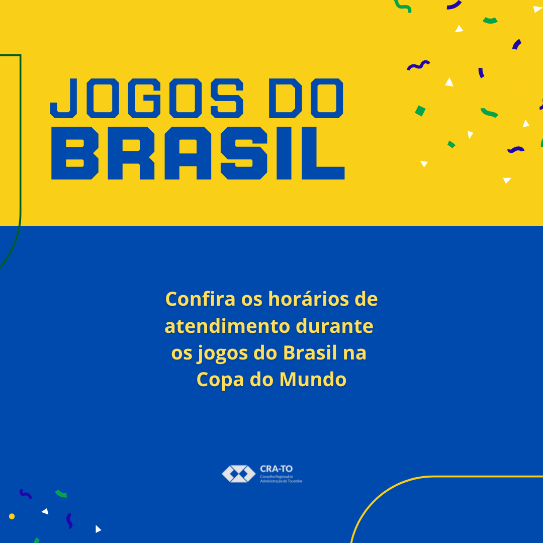 Leia mais sobre o artigo Copa 2022: CRA-TO terá expediente especial nos dias de jogos da seleção brasileira