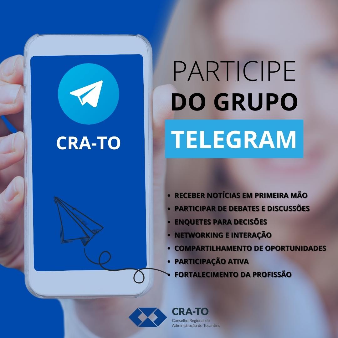 Leia mais sobre o artigo CRA-TO no Telegram: Novo Espaço Exclusivo para Registrados