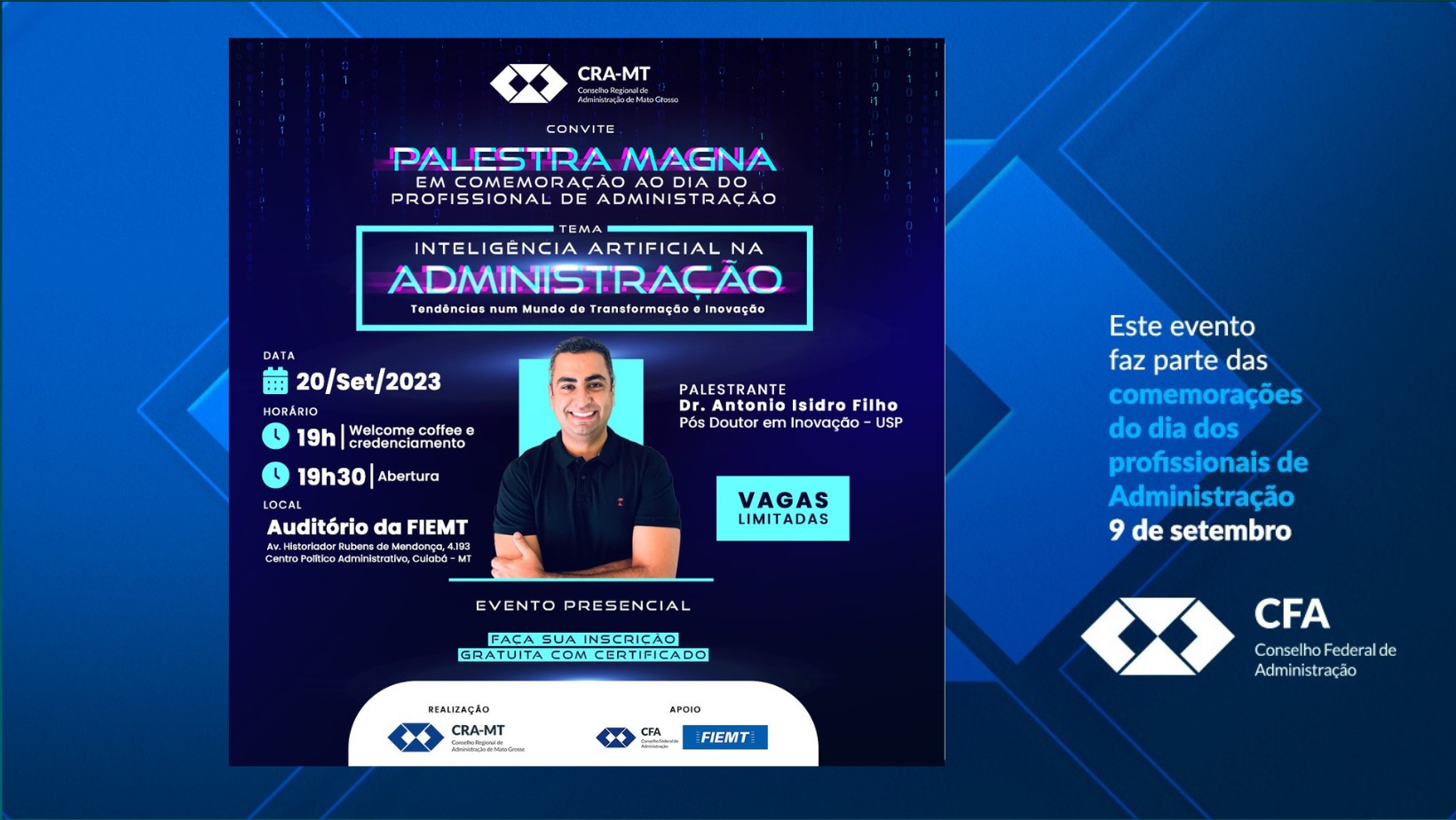 Leia mais sobre o artigo CRA-MT realiza palestra magna sobre inteligência artificial