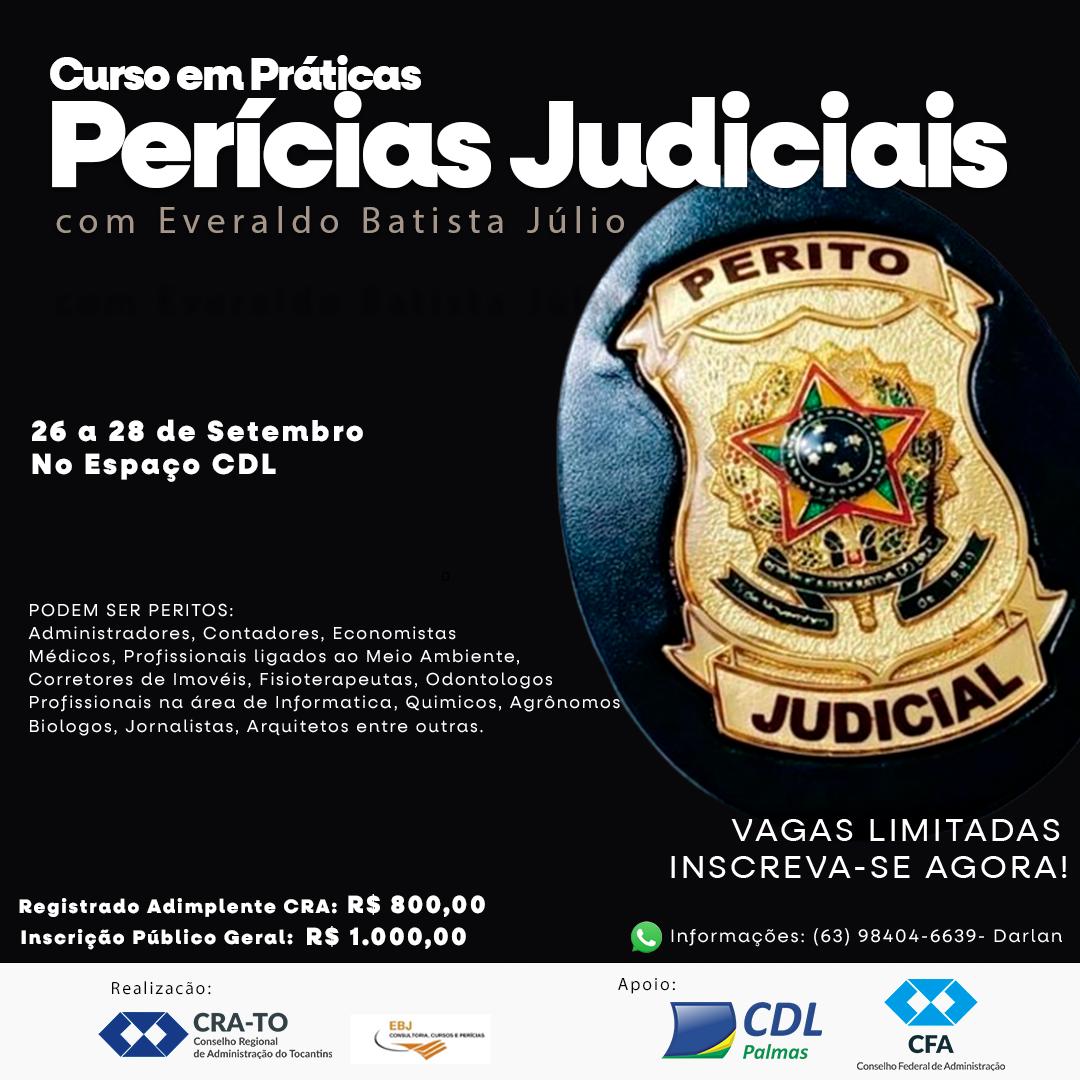 Leia mais sobre o artigo Administradores do Tocantins têm oportunidade de qualificação com 20% de desconto no curso prático para Perito Judicial