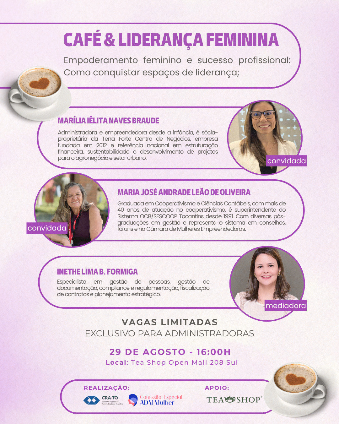 Leia mais sobre o artigo CRA-TO realizará encontro inspirador através da comissão ADM Mulher