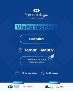 Leia mais sobre o artigo O CRA-TO Júnior te convida para a 3ª edição do projeto Potencializa Conhecimento!