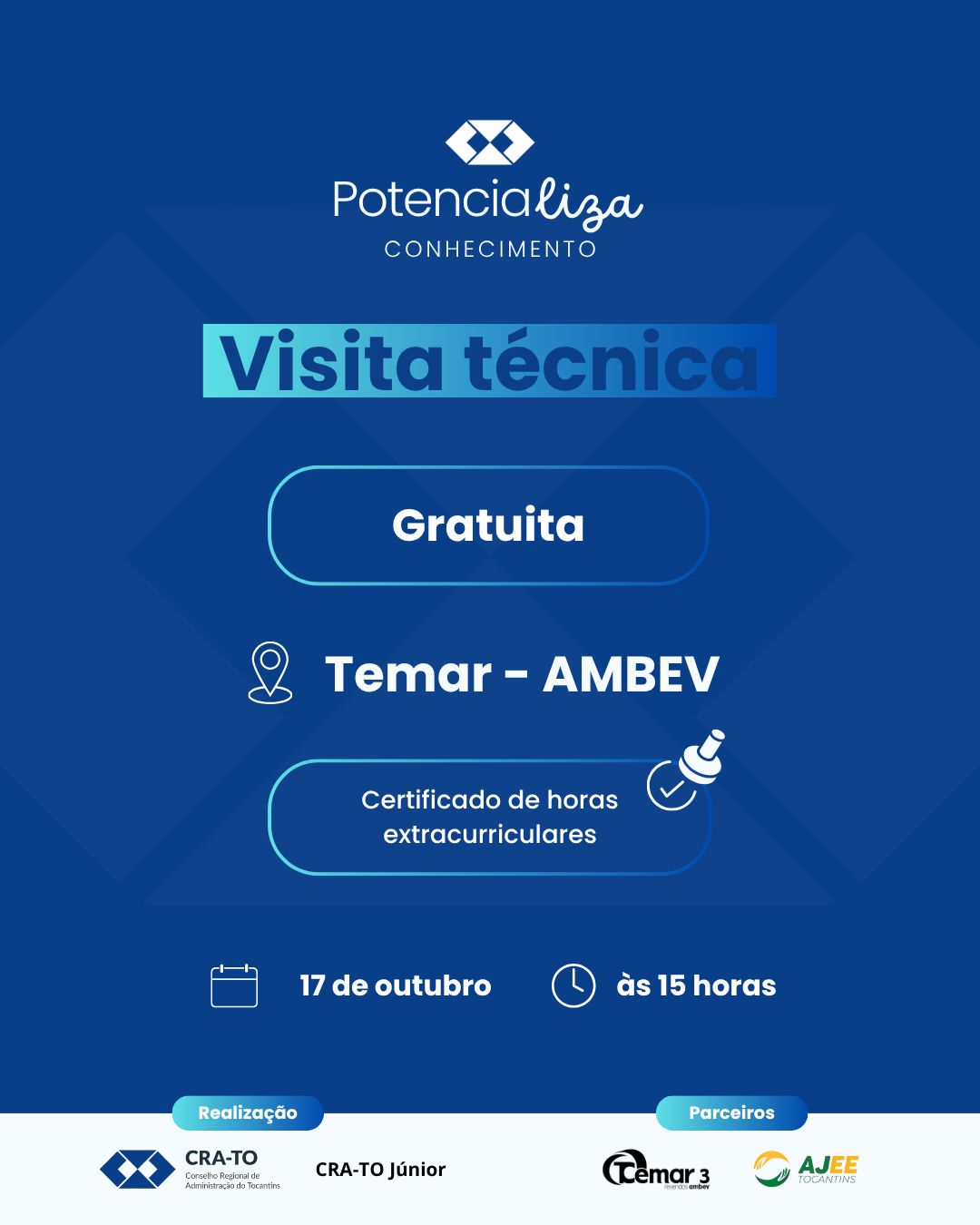 Leia mais sobre o artigo O CRA-TO Júnior te convida para a 3ª edição do projeto Potencializa Conhecimento!